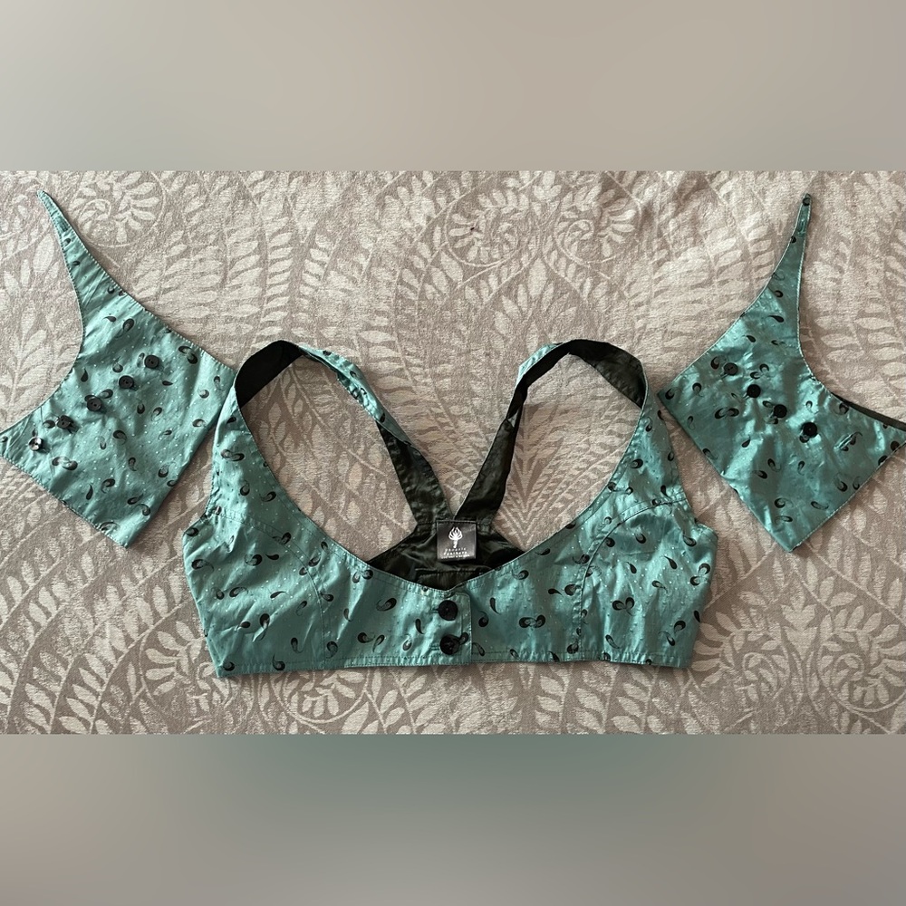 Funky and Sexy “Bustin’ Out”Mini Vest and Wrist-a-Cuffs
